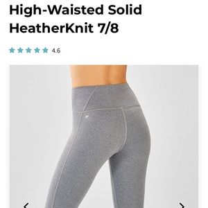 Fabletics high waisted grey leggings